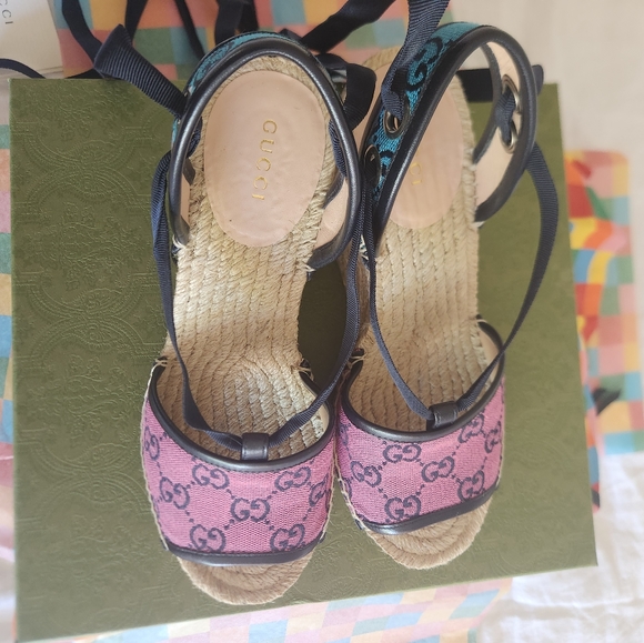 Gucci multicolor espadrilles - Picture 6 of 9